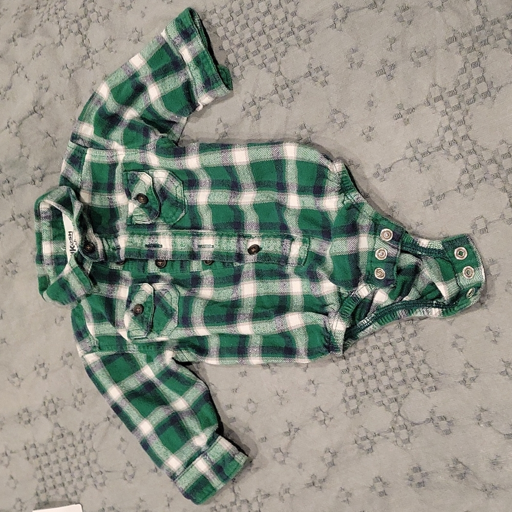 6 month onesie flannel